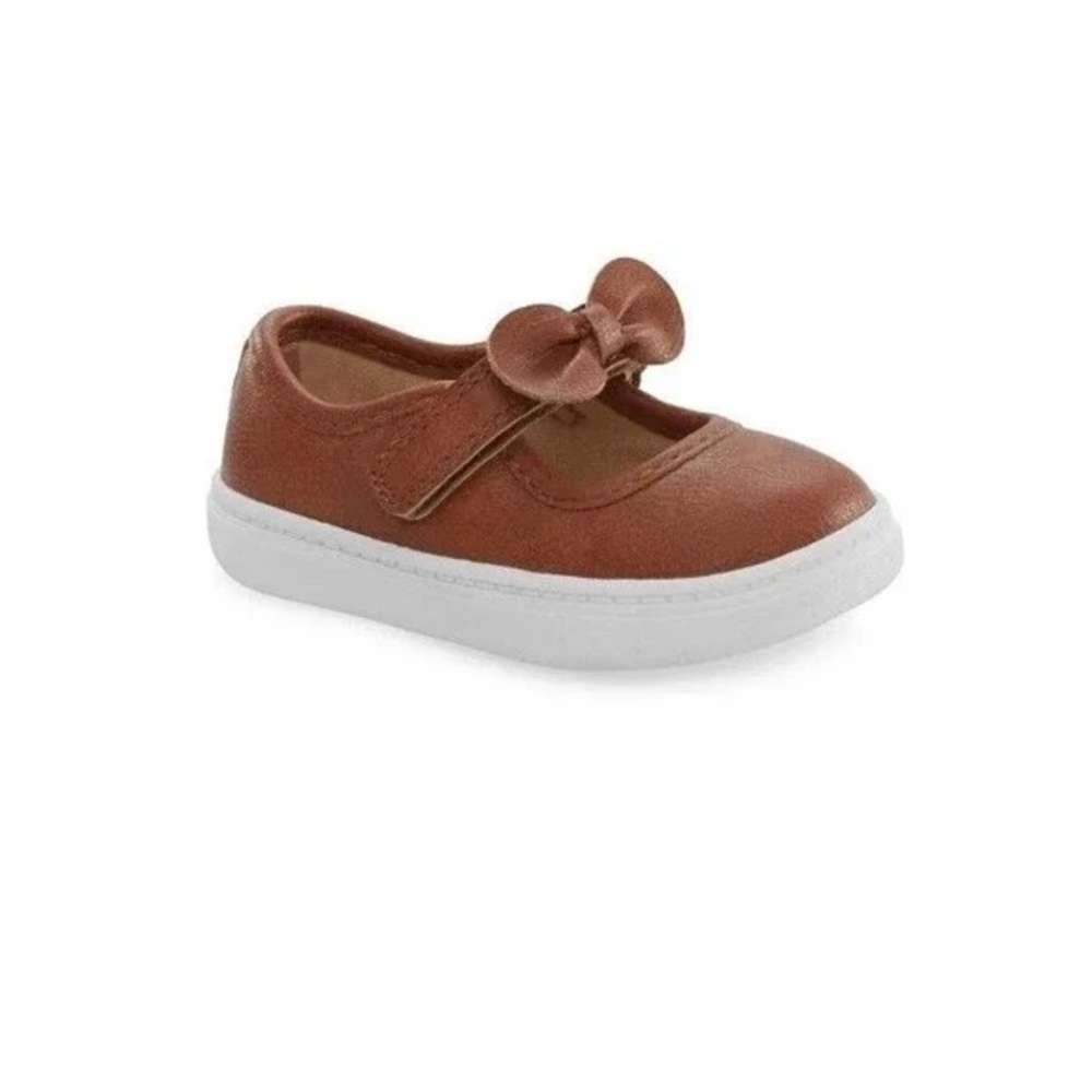 Carter's Brown and White Dress Shoes with Bow Lily size 3M